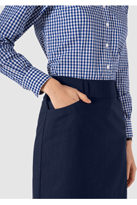 Juliette 58cm Straight Skirt - navy