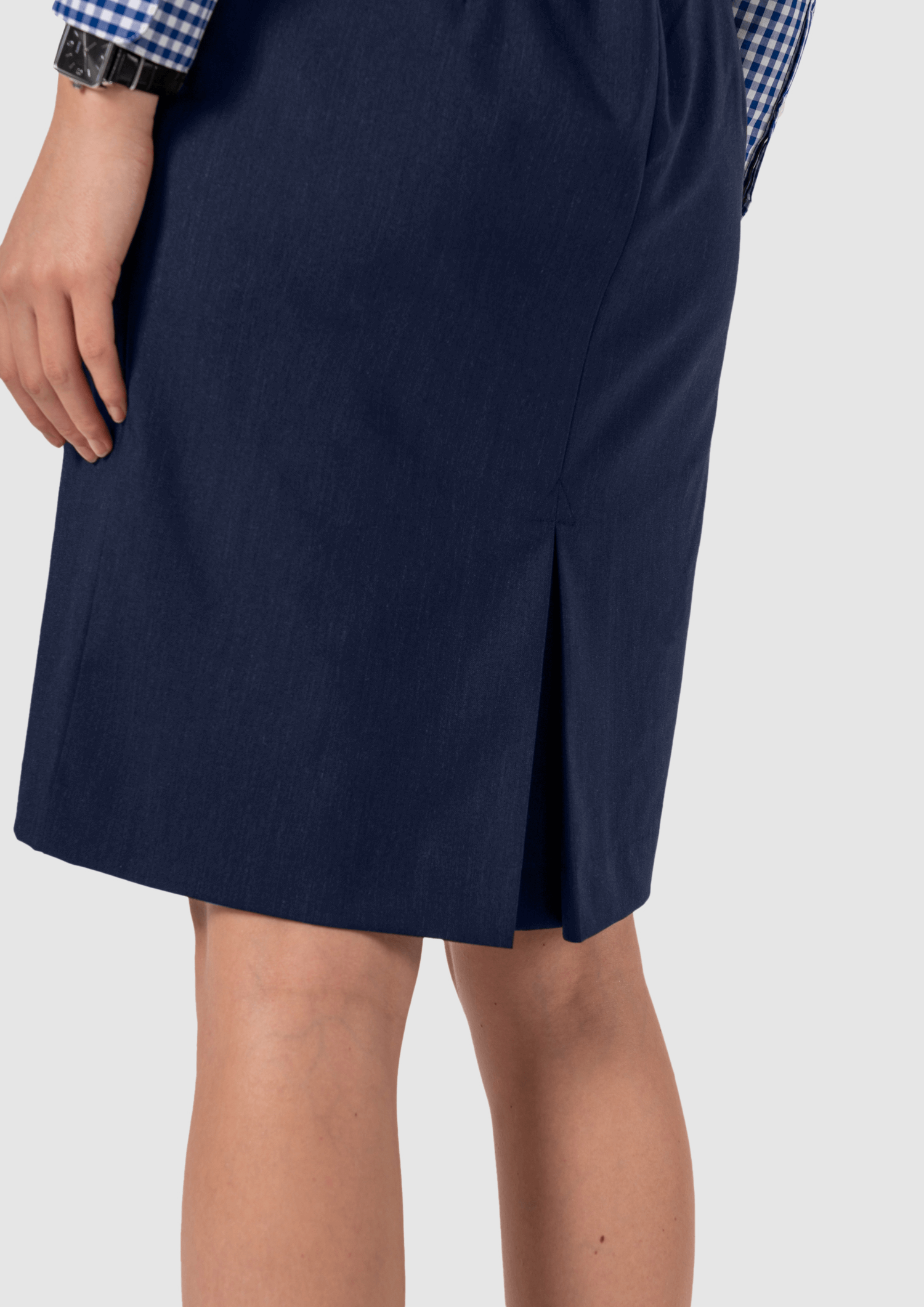 Juliette 58cm Straight Skirt - navy