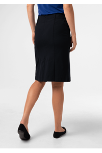 Emma Box Pleat Skirt - navy