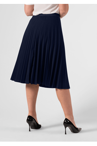 Isabella Pleated Skirt - navy