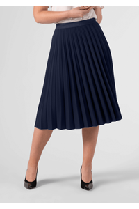 Isabella Pleated Skirt - navy