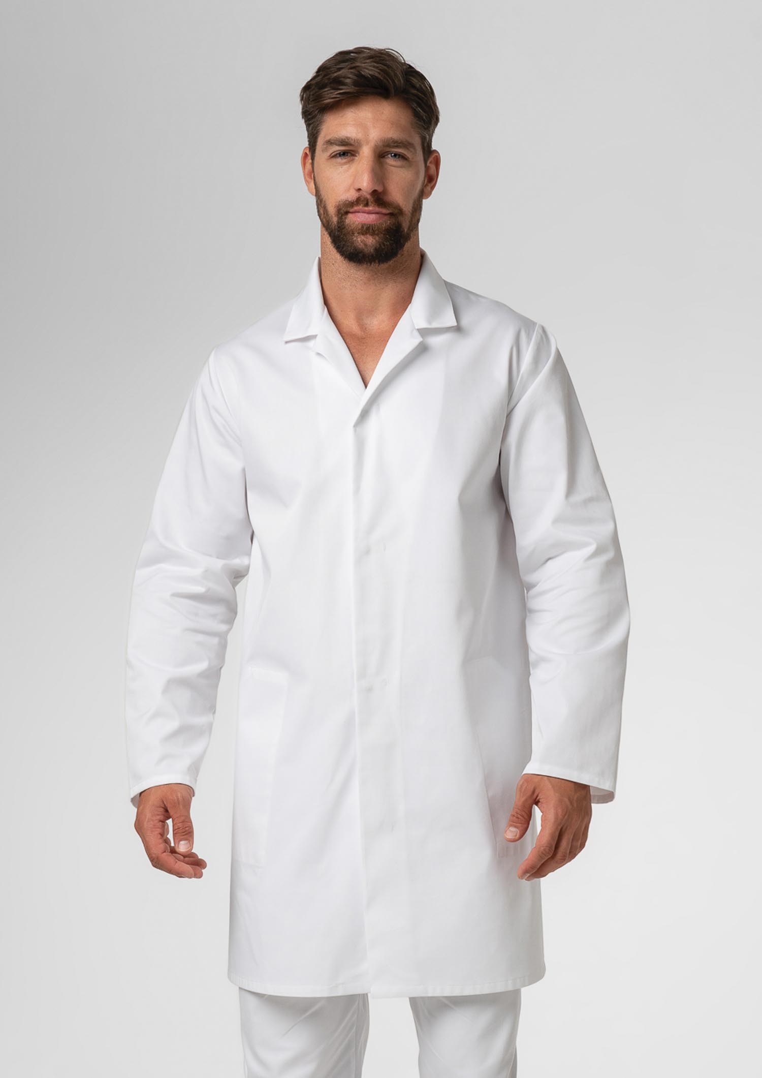 Polycotton Dustcoat - white