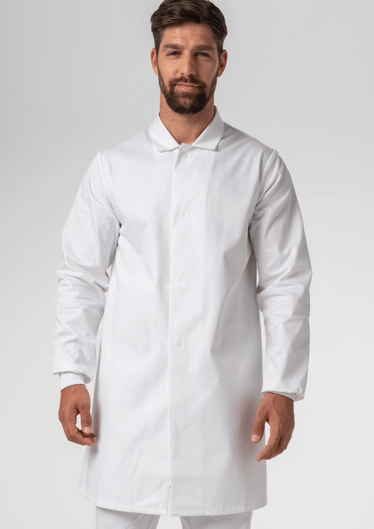 Polycotton Dustcoat - white