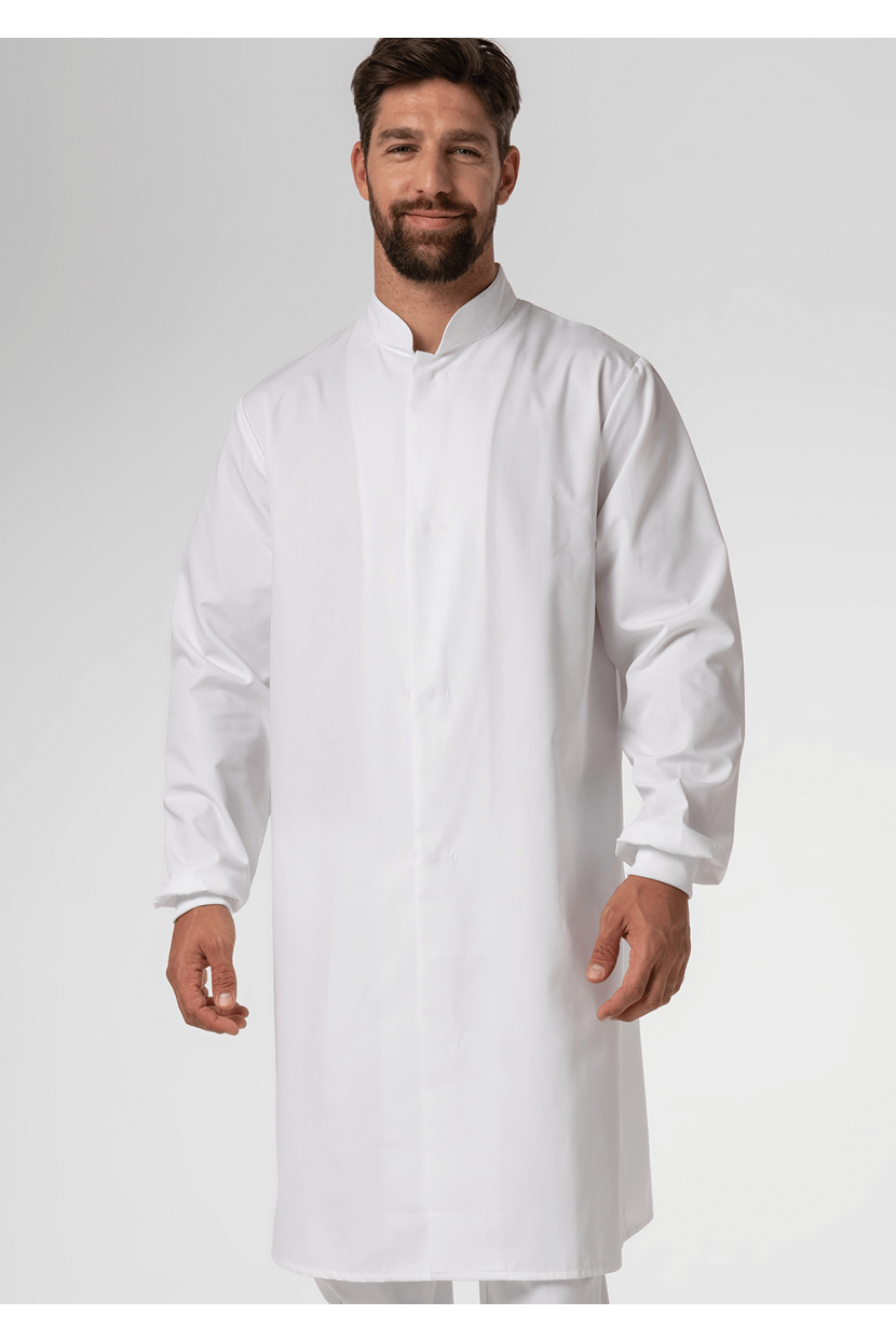 Food Dustcoat With Mandarin Collar