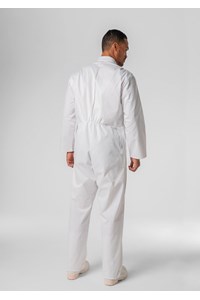 Deane Long Sleeve Zip Overall - white