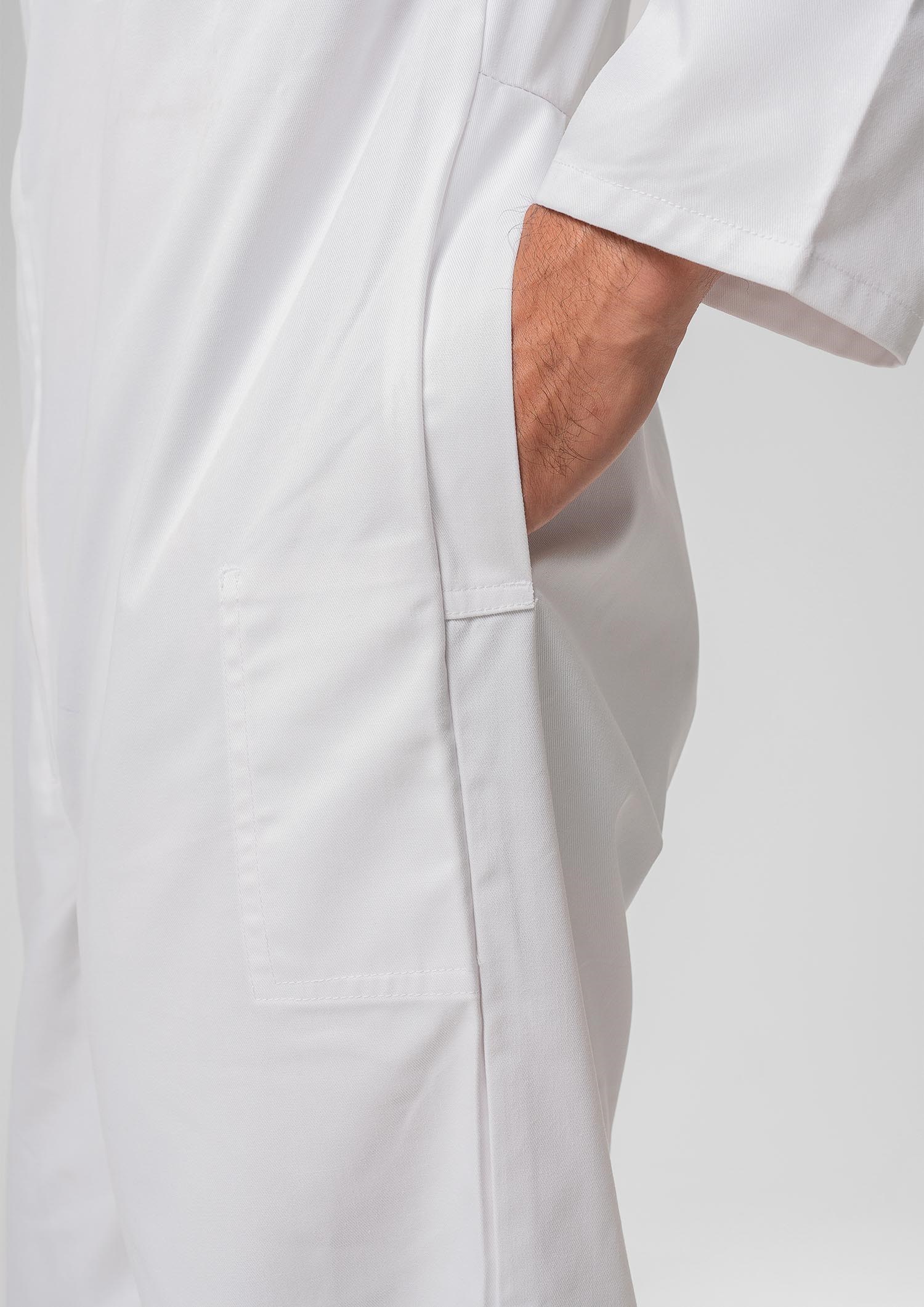 Deane Long Sleeve Zip Overall - white