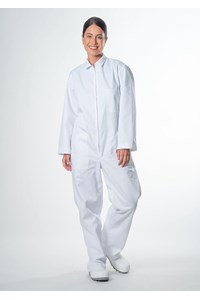 Deane Long Sleeve Zip Overall - white