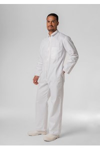 Deane Long Sleeve Zip Overall - white