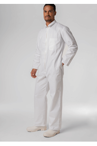 Deane Long Sleeve Zip Overall - white