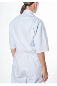 Deane Short Sleeve Zip Overall - white