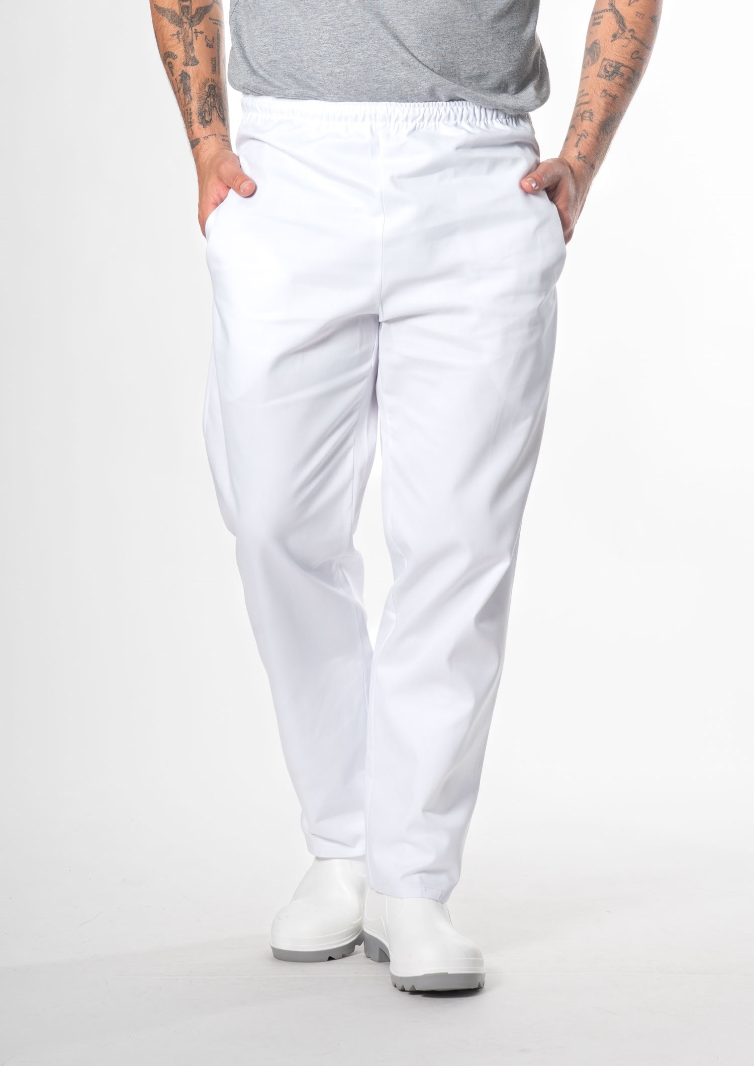 Classic Food Pant - white