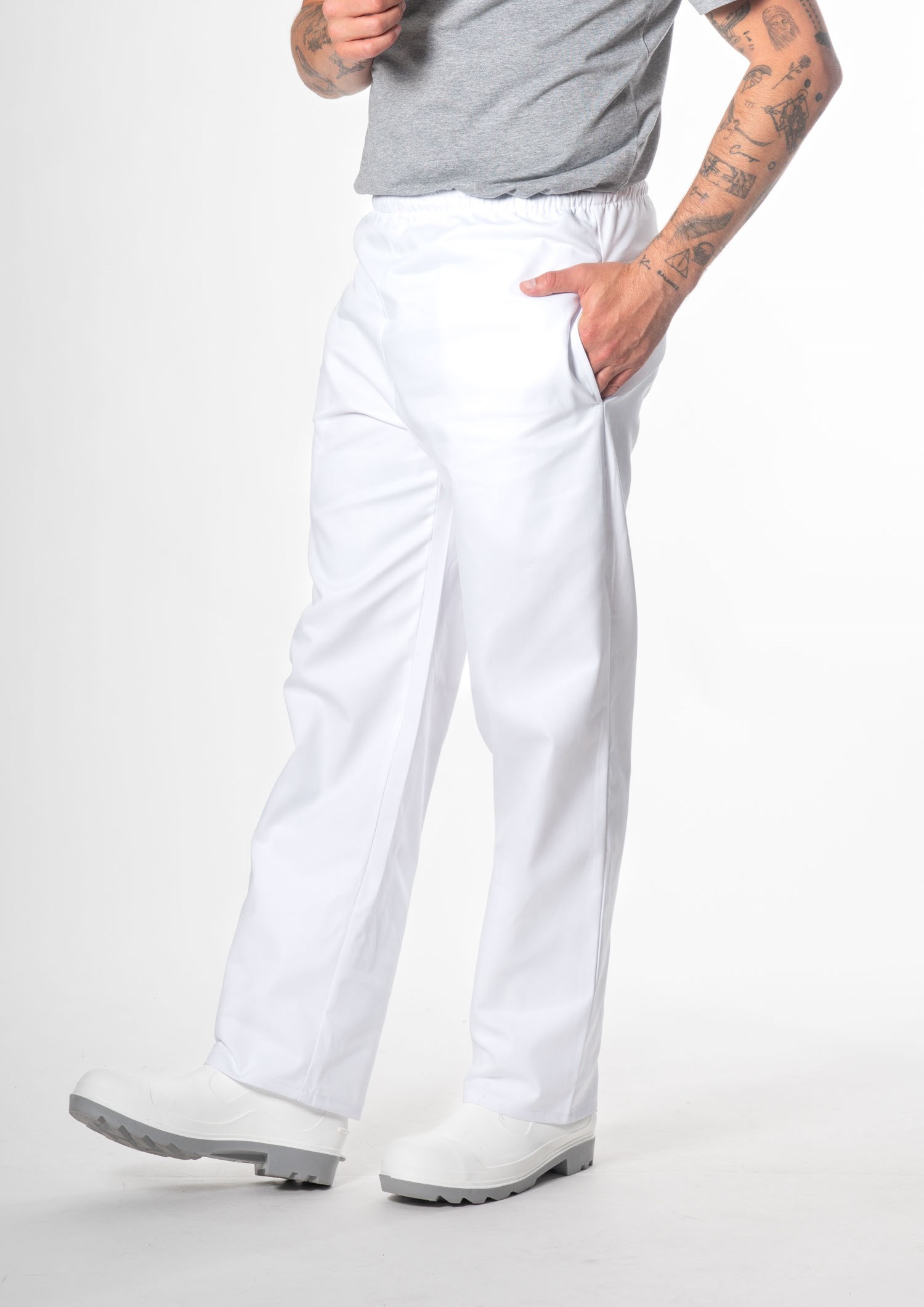 Classic Food Pant - white