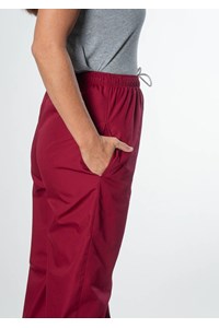 Food Unisex Pant With Pockets - burgundy