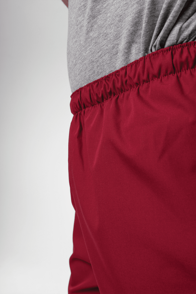 Food Unisex Pant With Pockets - burgundy