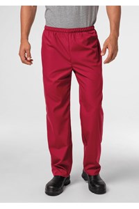 Food Unisex Pant With Pockets - burgundy