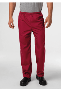 Food Unisex Pant With Pockets - burgundy