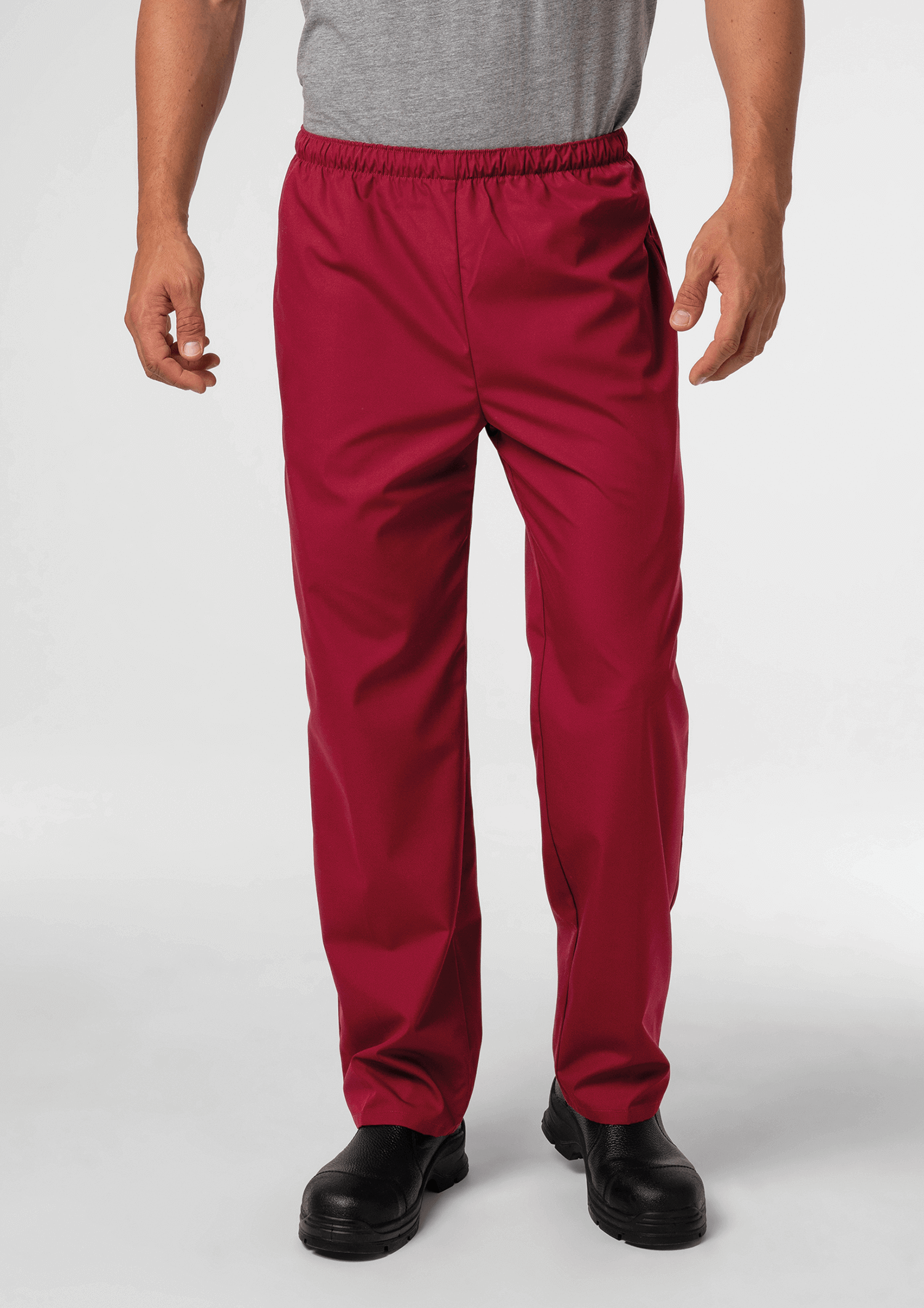 Food Unisex Pant With Pockets - burgundy