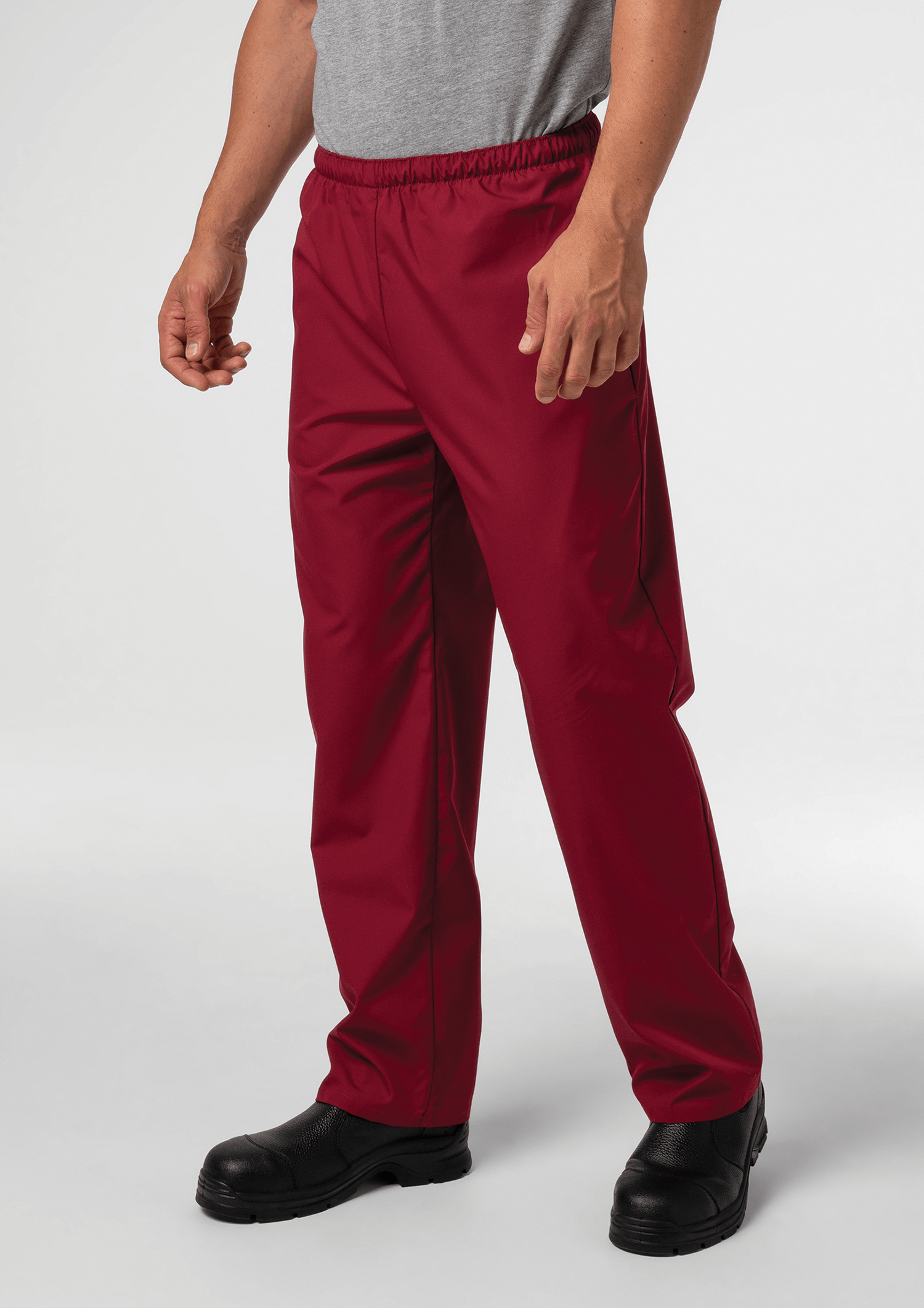 Food Unisex Pant With Pockets - burgundy