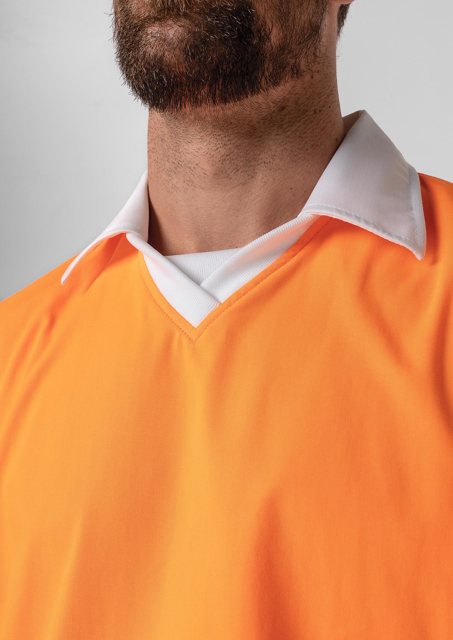 High Vis Long Sleeve Foodshirt - white/orange