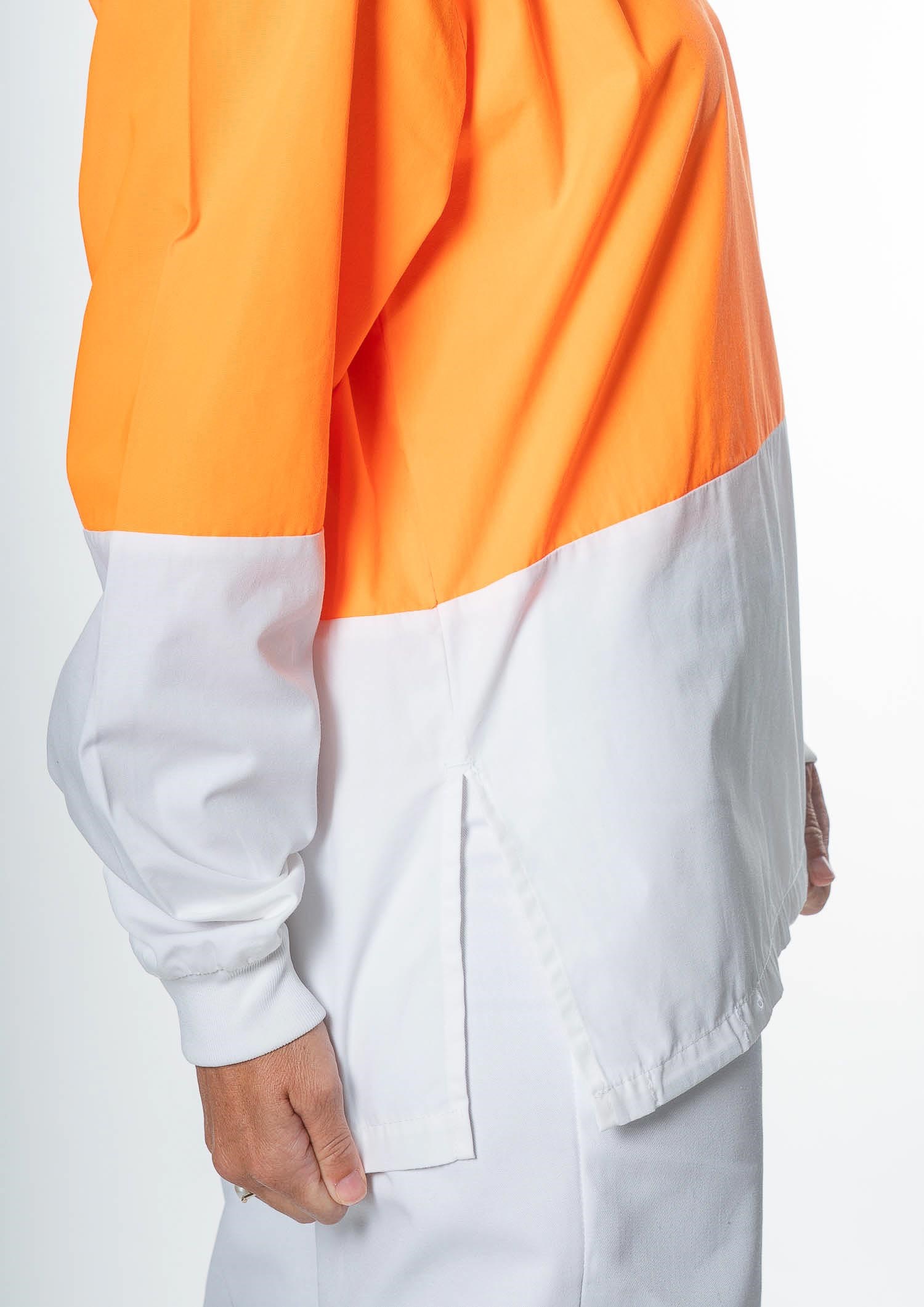 High Vis Long Sleeve Foodshirt - white/orange