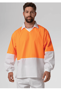 High Vis Long Sleeve Foodshirt - white/orange