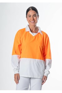 High Vis Long Sleeve Foodshirt - white/orange