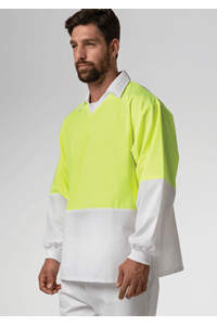 High Vis Long Sleeve Foodshirt - white/yellow