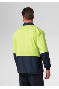 High Vis Long Sleeve Foodshirt - navy/yellow