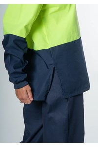 High Vis Long Sleeve Foodshirt - navy/yellow