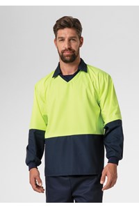 High Vis Long Sleeve Foodshirt - navy/yellow