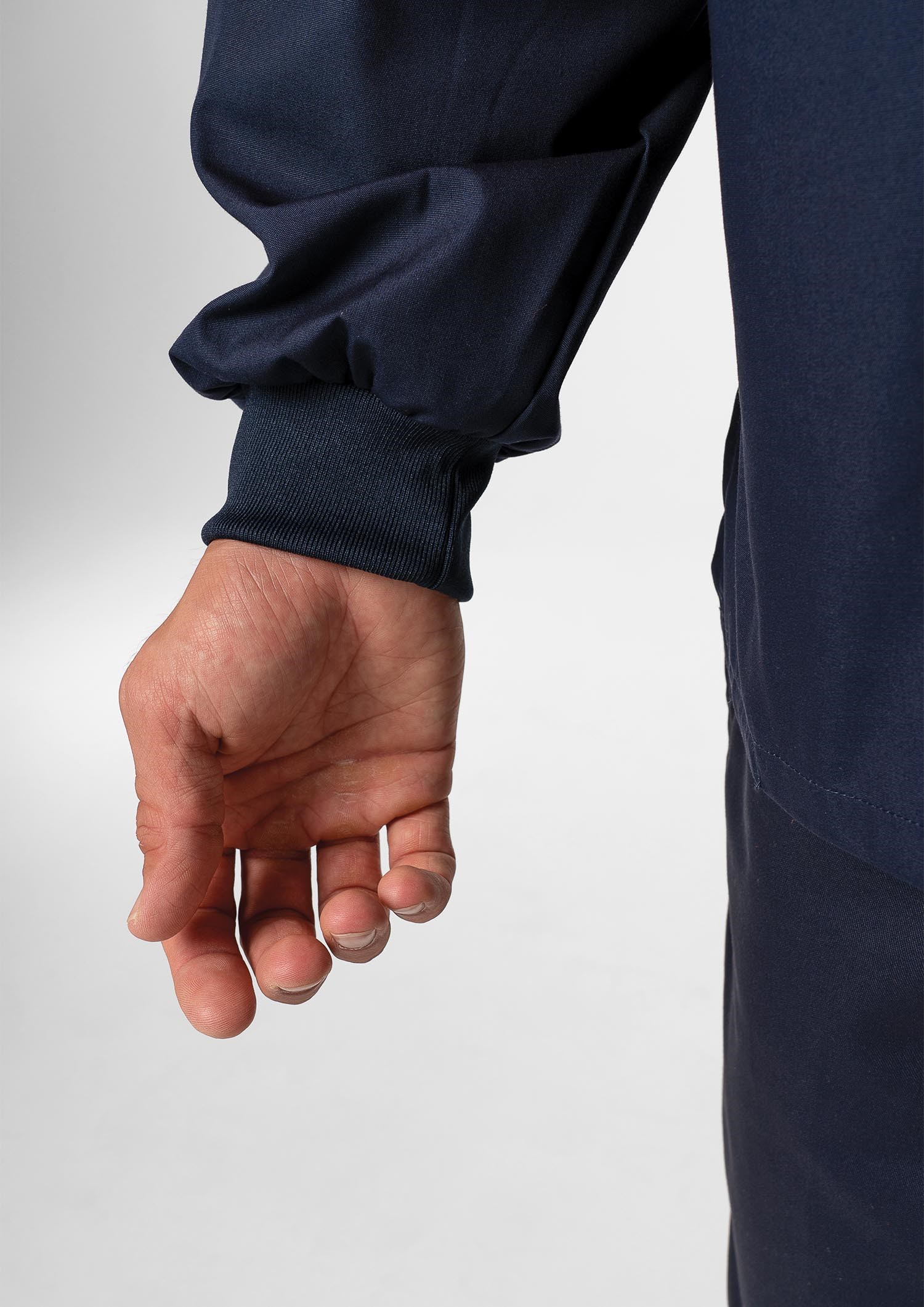 High Vis Long Sleeve Foodshirt - navy/orange