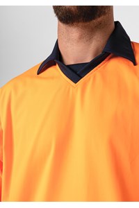 High Vis Long Sleeve Foodshirt - navy/orange