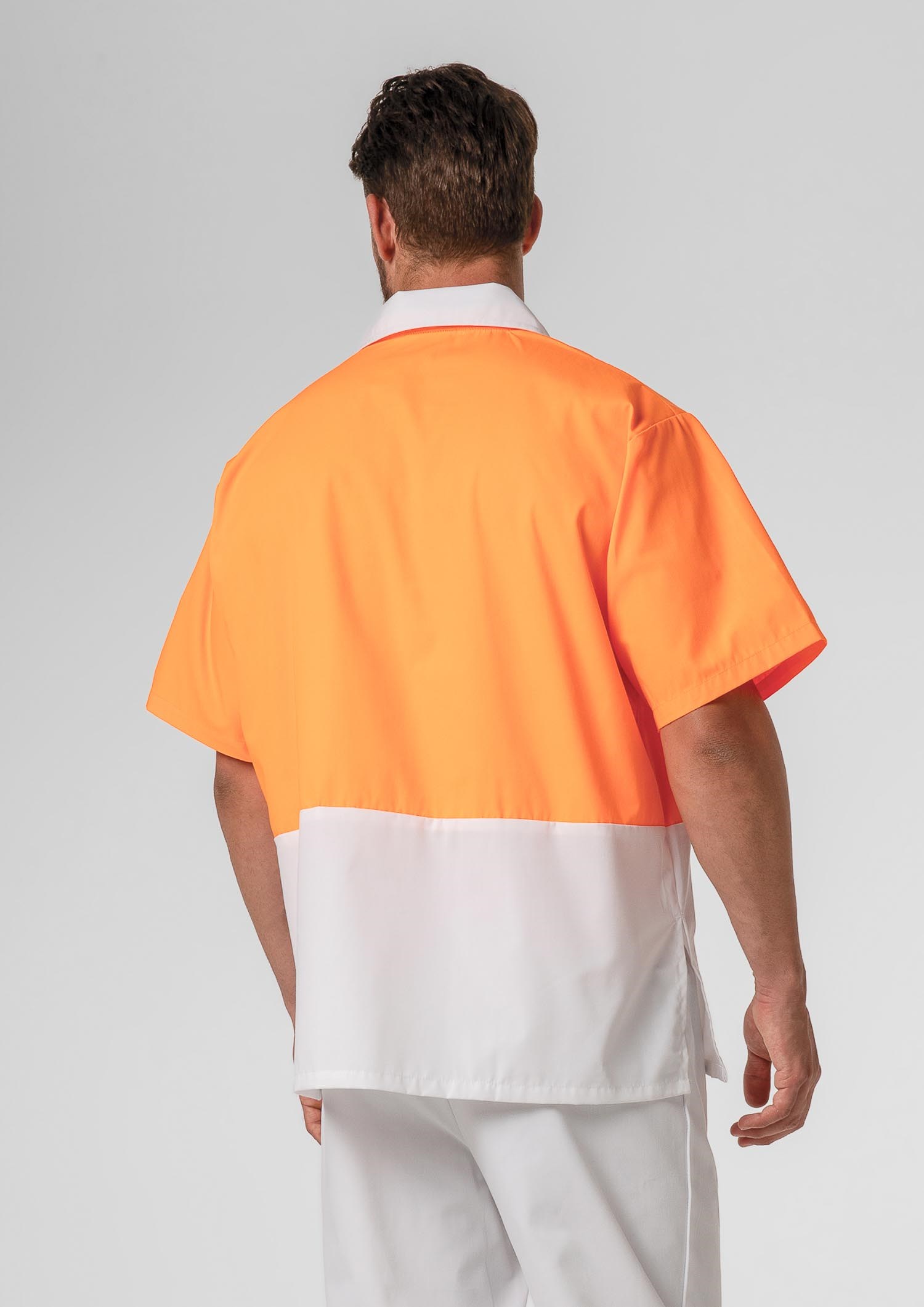 High Vis Short Sleeve Foodshirt - white/orange