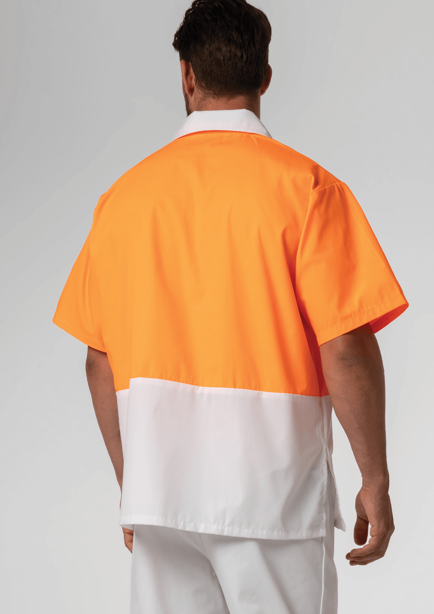 High Vis Short Sleeve Foodshirt - white/orange