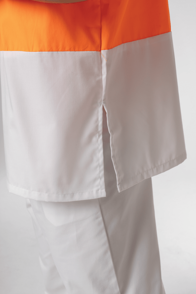 High Vis Short Sleeve Foodshirt - white/orange