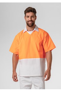 High Vis Short Sleeve Foodshirt - white/orange