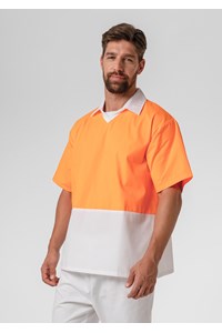 High Vis Short Sleeve Foodshirt - white/orange