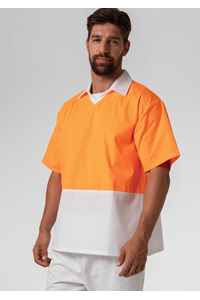 High Vis Short Sleeve Foodshirt - white/orange