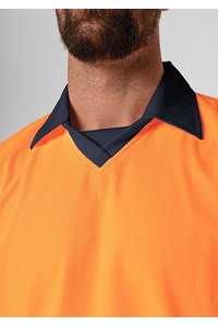 High Vis Short Sleeve Foodshirt - navy/orange