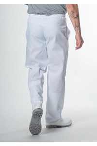 Unisex Food Pant With Internal Pocket - white