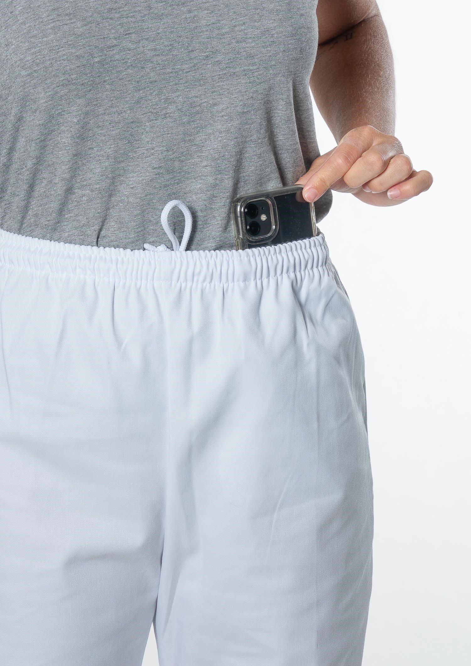 Unisex Food Pant With Internal Pocket - white
