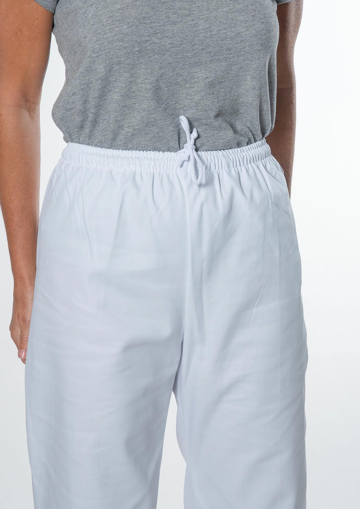 Unisex Food Pant With Internal Pocket - white