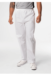 Unisex Food Pant With Internal Pocket - white
