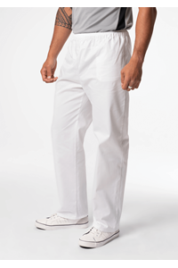 Unisex Food Pant With Internal Pocket - white