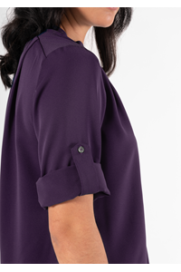 Iris 3/4 Sleeve Top - blackberry