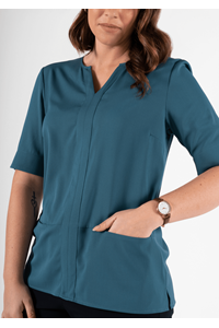 Poppy Tunic Top - hydro teal