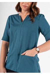 Poppy Tunic Top - hydro teal