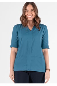 Poppy Tunic Top - hydro teal