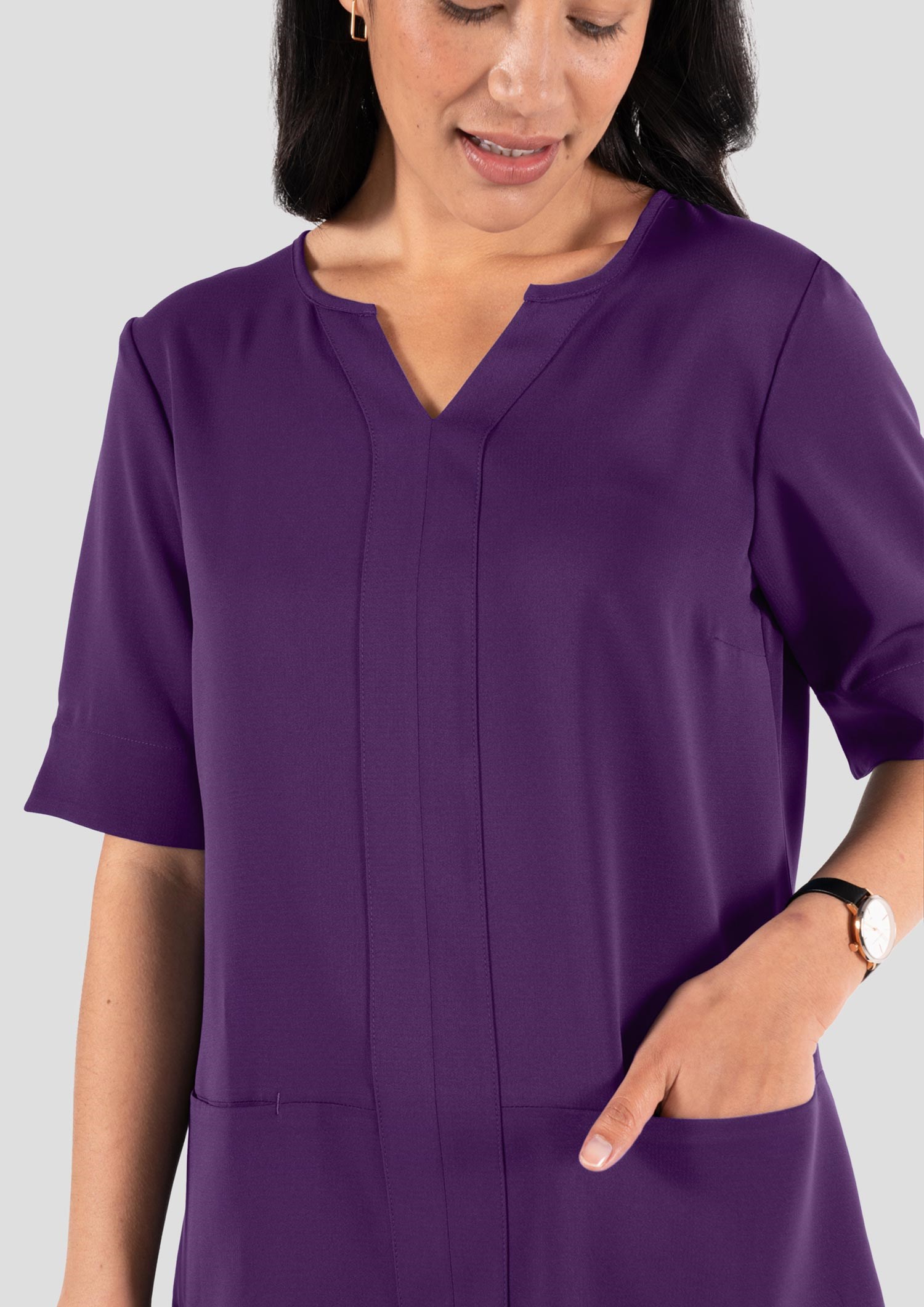 Poppy Tunic Top - blackberry