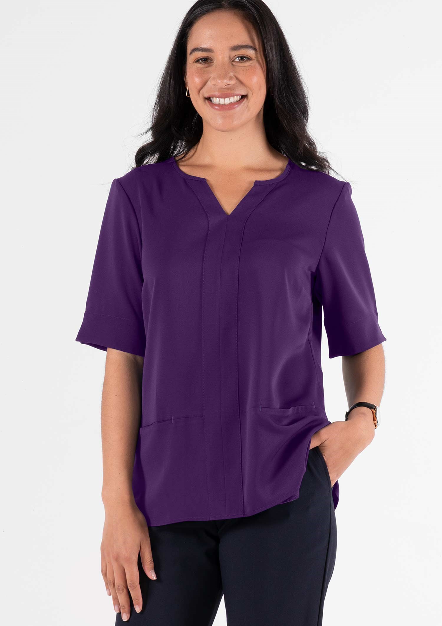 Poppy Tunic Top - blackberry